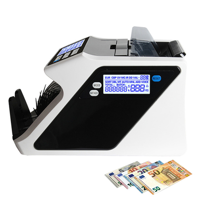 AL-7800 UV MG IR Manual Value Worldwide Currency Money Counter With Fake Detection